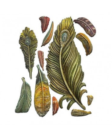 Molde STAMPERIA silicona A5 Masquerade Feathers 2