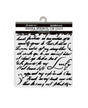STENCIL Stamperia 12x12 cm Masquerade Handwriting 1