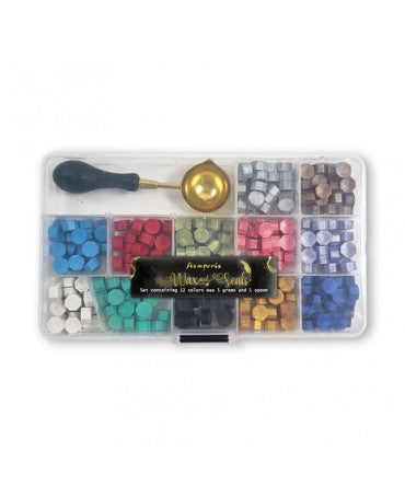 Lacre caja variada Stamperia 12x5 gr + cuchara 2