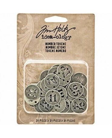 Tim Holtz Number Tokens (31pcs) 1