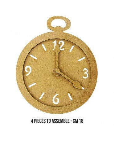Madera Silueta DM stamperia Master of Magic Clock 1