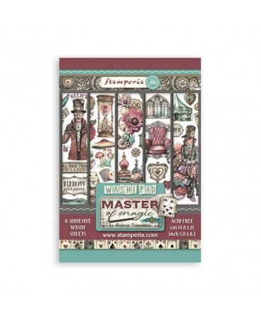 Washi Tape STAMPERIA 8 HOJAS A5 Master of Magic 1