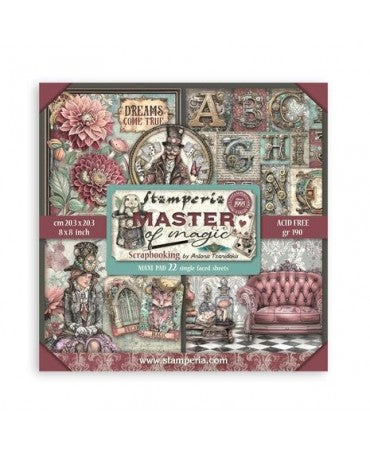 COLECCIÓN 20X20 STAMPERIA MAXI PAD Master of Magic 22 hojas 1