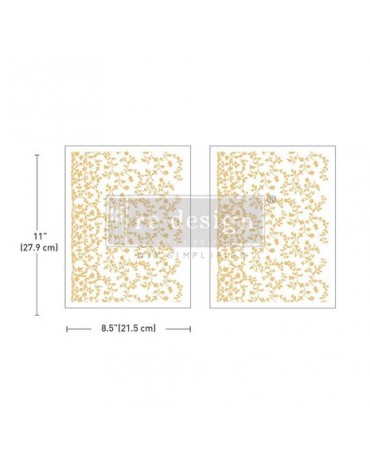 Transfer Rub On PRIMA 2ud 8.5"X11" Kacha Vineyard Elegance 1