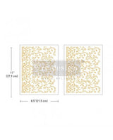 Transfer Rub On PRIMA 2ud 8.5"X11" Kacha Vineyard Elegance 1