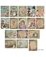 SET Tarjetas PRIMA Return To Wonderland 3x4 Inch Journaling Cards alice 2