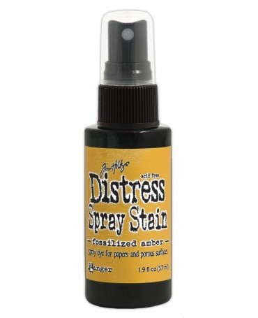 TINTA DISTRESS INK SPRAY Fossilized amber 1