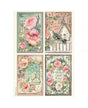 Papel arroz Stamperia A4 House of Roses Cards 1
