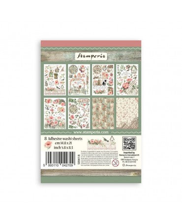 Washi Tape STAMPERIA 8 HOJAS A5 House of Roses 2