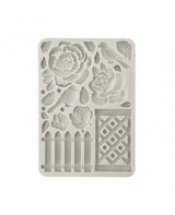 Molde STAMPERIA silicona A5 House of Roses Fence 1