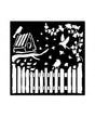 STENCIL Stamperia 18x18cm House of Roses Fence and Birds 1