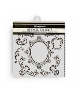 STENCIL Stamperia 18x18cm House of Roses Border with Frame 2