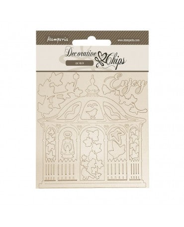 CHIPS Stamperia House of Roses Gazebo 1