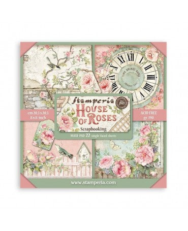 COLECCIÓN 20X20 STAMPERIA MAXI PAD House of Roses 22 hojas 1