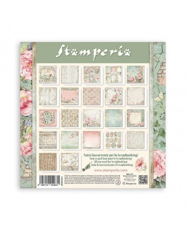 COLECCIÓN 30X30 STAMPERIA MAXI PAD House of Roses 22 Hojas 2