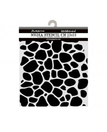 STENCIL Stamperia 12x12 cm Hidden Grove Stone Pattern 1