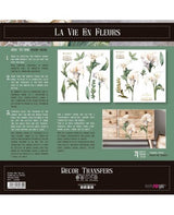 Transfer Rub On PFY 30x30-2 Hojas (Calla Lily) 2