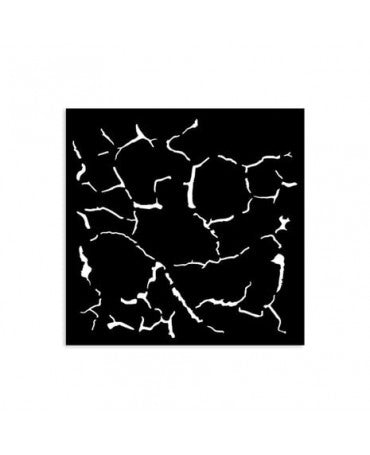 STENCIL Stamperia 12x12 cm Silent Sea Crackle Pattern 1