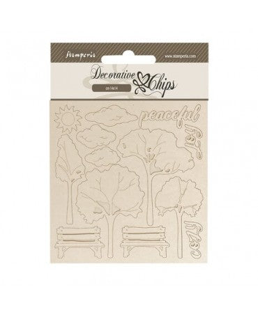 CHIPS Stamperia Silent Sea Village Little Garden 1