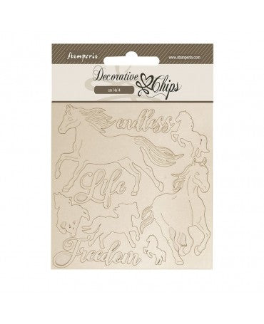 CHIPS Stamperia Silent Sea Horses 1