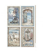 Papel arroz Stamperia A4 Silent Sea 4 cards 1