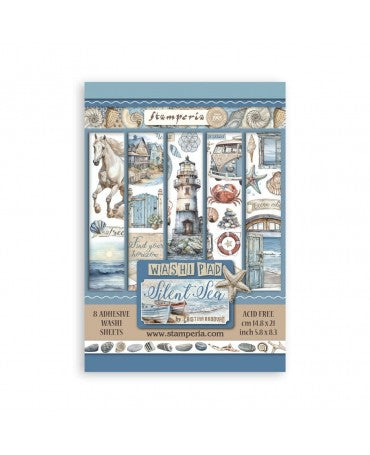Washi Tape STAMPERIA 8 HOJAS A5 Silent sea 1