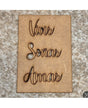 Madera Frase "Vivir, Soñar,Amar" 1