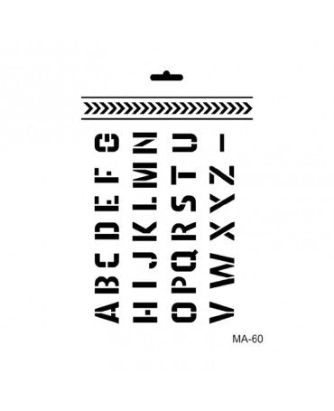 Stencils Cadence 21x30 LETRAS IDUSTRIAL 1