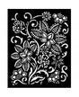 STENCIL STAMPERIA 20x25cm Timeless Batik Flowers 1