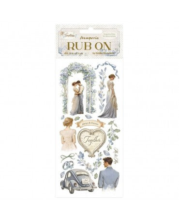 Transfer Rub On STAMPERIA Timeless Wedding 1