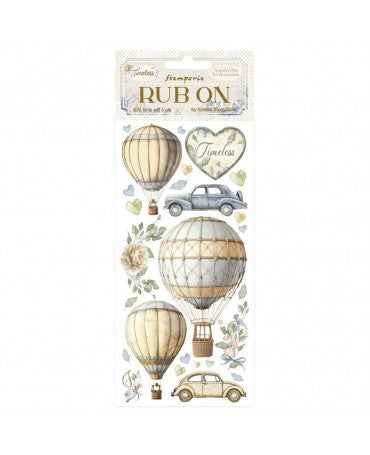 Transfer Rub On STAMPERIA Timeless Air Balloons 1