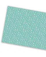 Fabric Paper Sunny House little Flowers on green 1