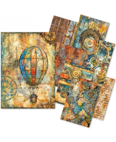 Craftmix A5 CIAO BELLA pack 8 ud PAST TIME 1