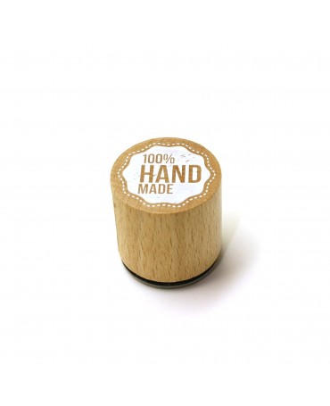 Sello de Madera 100% HAND MADE redondo 1