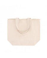 Bolsa zipper algodón flecos 36x46cm 1