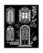 STENCIL STAMPERIA 20x25cm Venice City of Art Windows 1