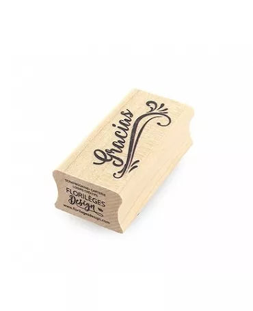 Sello de Madera GRACIAS 3x6 cm 2