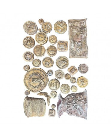 Molde STAMPERIA silicona A5 Venice City of Art Old Coins 2