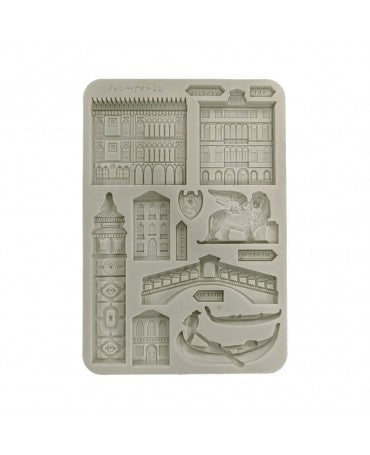 Molde STAMPERIA silicona A5 Venice City of Art Monuments 1