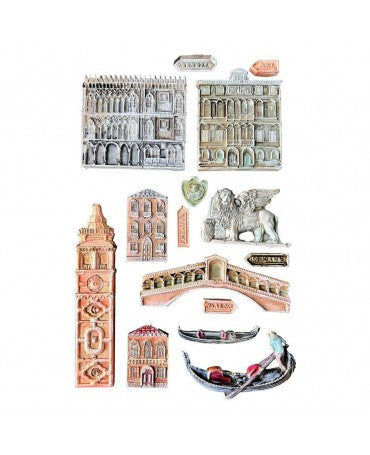 Molde STAMPERIA silicona A5 Venice City of Art Monuments 2