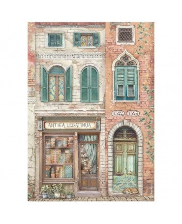 Papel arroz Stamperia A4 Venice City of Art Legatoria 1