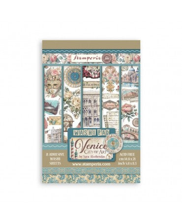 Washi Tape STAMPERIA 8 HOJAS A5 Venice City of Art 1