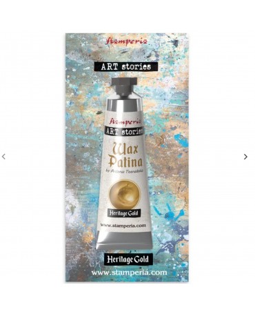 Patina STAMPERIA Art Stories Heritage gold 40ml 1