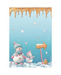 Papel arroz Stamperia A4 CANDY CHRISTMAS muñecos de nieve 1