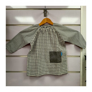 Bata escolar goma vichy gris t-2 micumacu 1