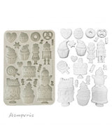 Molde STAMPERIA silicona A5 CANDY CHRISTMAS pasteles 1