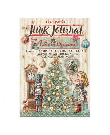 JUNK JOURNAL STAMPERIA ALICE IN CHRISTMAS 1