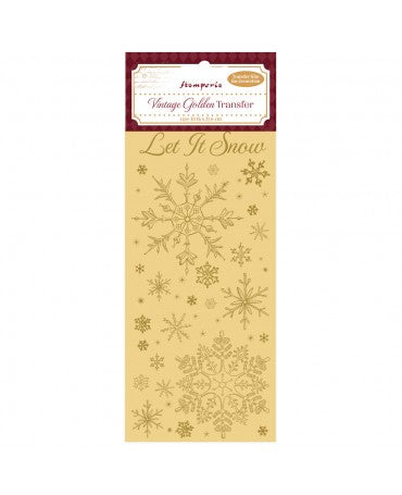 Transfer Rub On STAMPERIA ALICE IN CHRISTMAS let it snow 1