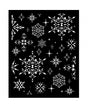 STENCIL STAMPERIA 20x25cm OWL´S HOUSE copos nieve 1