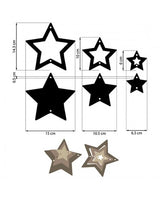 Madera Silueta DM stamperia OWL´S HOUSE Estrellas 2